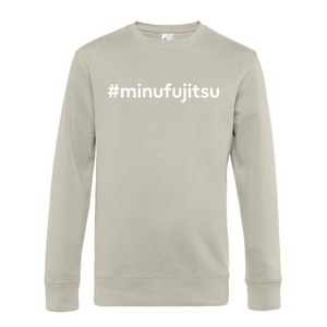 #minufujitsu naiste pusa (valge trükiga)
